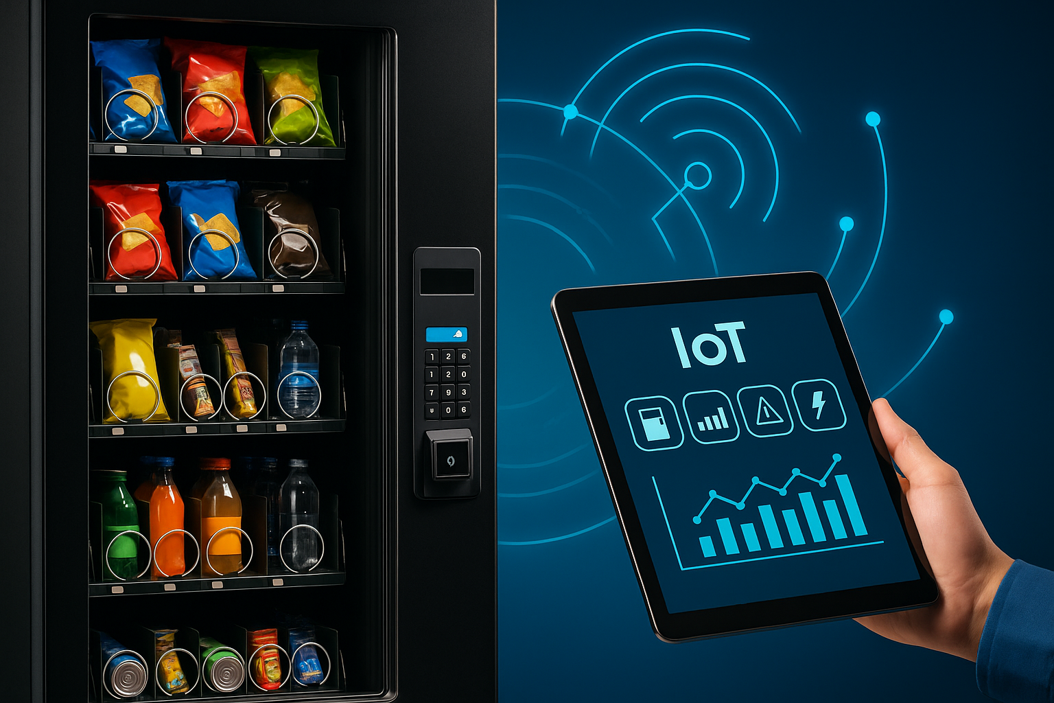 ¿Qué es un sensor IoT y qué papel juega en el vending?
