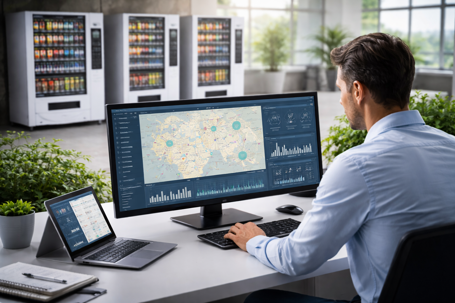Cómo escalar tu negocio de vending de 5 a 50 máquinas sin perder el control