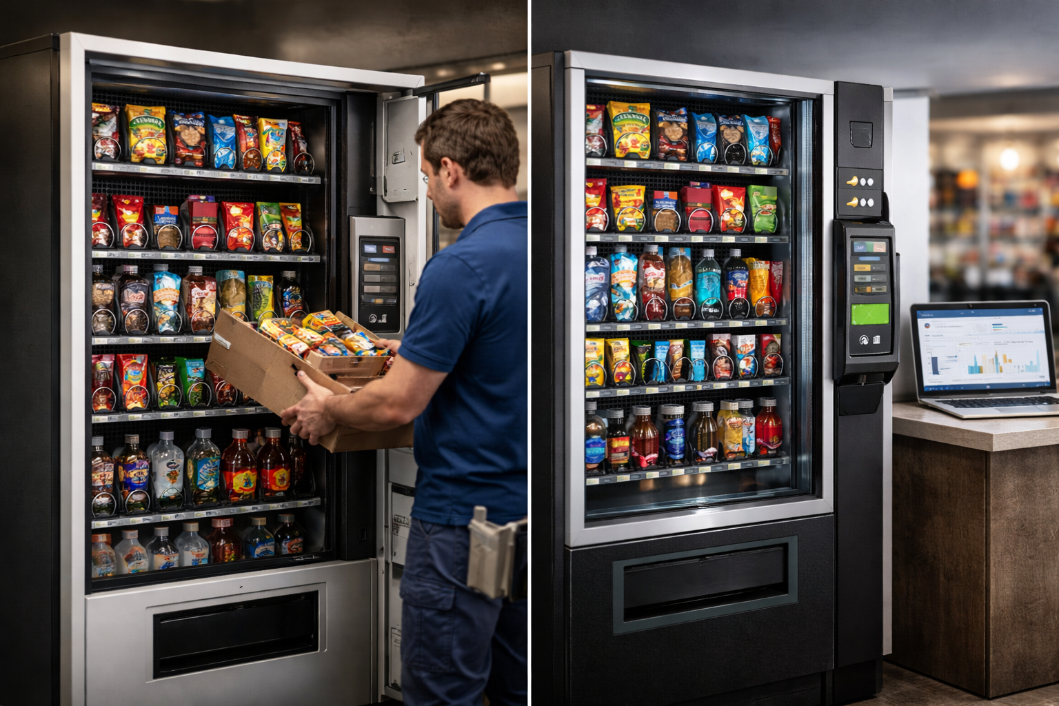 Máquinas expendedoras: lo tradicional vs. lo inteligente