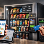 Máquina expendedora vending inteligente y pagos sin contacto cashless