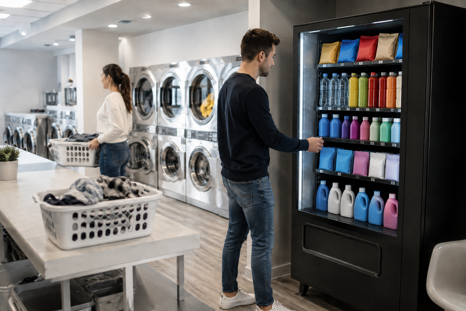 El gran valor del vending en lavanderías